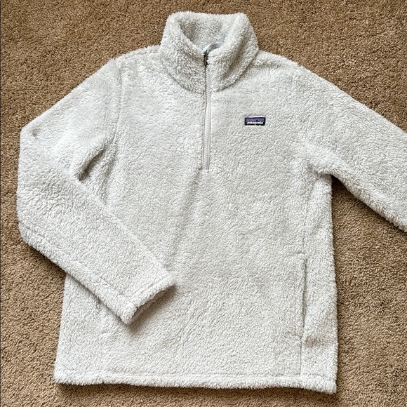 Patagonia Los Gatos 1/4 Zip Pullover Fleece Jacket Tailored Light Grey - Picture 2 of 7